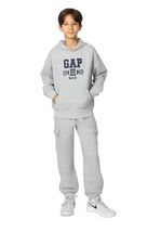 Gap Boys Girls Sweatpants Gray Fleece Jogger Cargo Pockets Active Workou... - $698.96 MXN