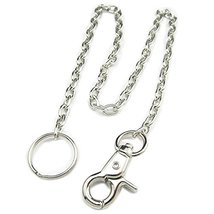Fujiyuan 2 pcs 18&quot; Chain with Keyring Snap Swivel Trigger Buckle for Replacement - £5.13 GBP