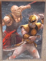 White Ranger vs Baraka Glossy Art Print 11 x 17 In Hard Plastic Sleeve - £19.97 GBP