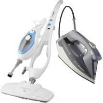 PurSteam Steam Mop 10-in-1 &amp; 1800W Steam Iron - £398.65 GBP