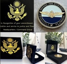 USN Navy NAS Pensacola Florida USA .coin - £22.58 GBP