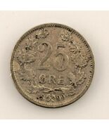 1899 Norvegia 25 Ore Moneta (Ottime Condizioni) Molto Sottile Condizioni - $70.82