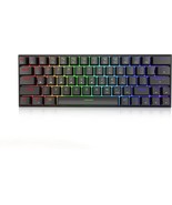 Ractous RTK63P 60% Mechanical Gaming Keyboard Hot Swappable Type-C RGB B... - $37.32