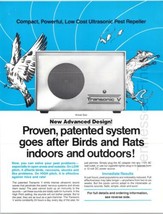 Vintage Paper Advertisement For Bird-X Transonic V Ultrasonic Pest Repeller - £9.14 GBP