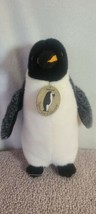 Sea World Emperor Penguin 10” Plush Animal Stuffed Toy  Vintage - £14.29 GBP