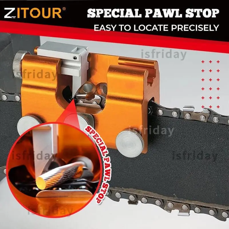 Zitour Chainsaw Sharpener Carbide Cutter Chain Saw Sharpener With 12Pcs 4/ 5.5MM - £216.69 GBP