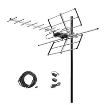 Digital Amplified Outdoor Hdtv Antenna - 120 Miles Range - Built-In Ampl... - £42.23 GBP