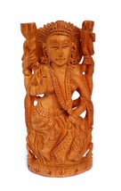 Lord of Success Idol Wooden Hand Carved Godess Statue Figurine Sculpture... - £17.59 GBP