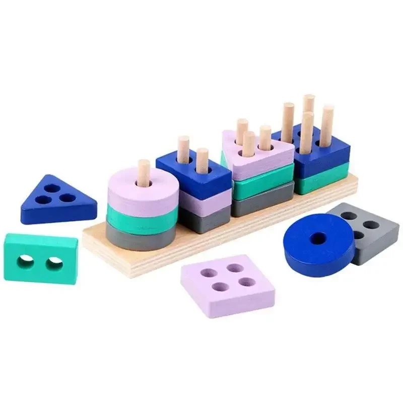 Montessori Toys for Baby 1 2 3 Years Wooden 3d Puzzle Board Game Early Learning - £8.17 GBP