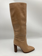 Vince Camuto Women&#39;s Beige Evangee Knee High Almond Toe Leather Boots NWB - $80.00