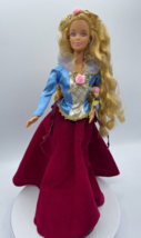 Barbie Sleeping Beauty Doll 1998 Mattel Blonde with Beauty &amp; the Beast S... - $14.24