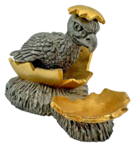 Baby Eagle Emerging from Gold Egg Michael Ricker Pewter Signed Numbered 203/4785 - £66.02 GBP