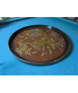 CHINESE LACQUER TRAY PLATTER 22&quot; BIRDS - £138.31 GBP
