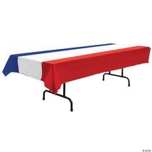 Tablecloth 4th of July Patriotic Red White Blue Military Party USA BG57940RWB - £31.55 GBP