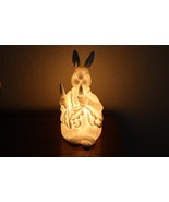 Vtg Schmid 1985 Corded Night Light F. Warne Peter Rabbit Bunny Eating Ca... - $20.89