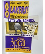 Los Angeles Lakers Lot of (9) Original Various Banners - $19.99