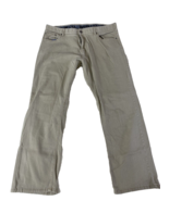 Iron Co Pants 36x29 Mens Tan Khaki Comfort Stretch Waistband Straight Le... - $19.09