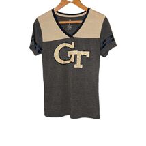 Georgia Tech GT Yellow Jackets Women&#39;s Shirt Rhinestones Size Large - €11,88 EUR