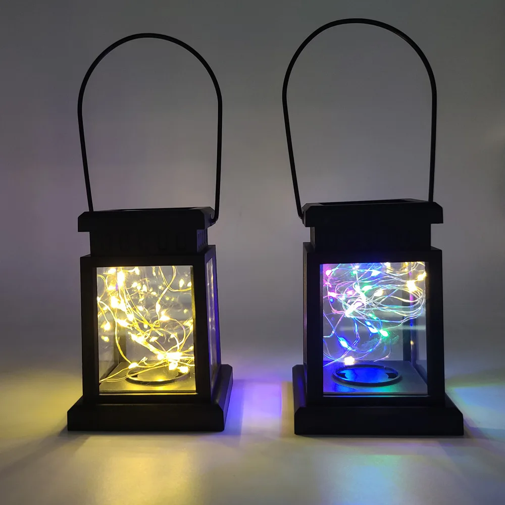 Solar ry sky lantern led copper wire lamp string  Christmas decorative lamp retr - £149.87 GBP