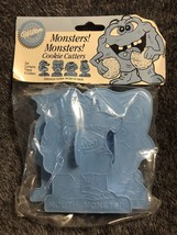 1990 Wilton Monsters Monsters Cookie Cutters NIP Blue Sealed Halloween Fun - £7.91 GBP