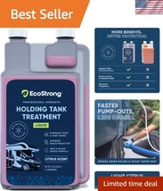 Triple Action RV Black Tank Cleaner - Citrus Odor Eliminator &amp; Waste Dig... - $42.50