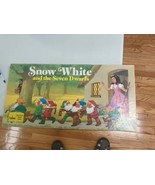 Vintage Snow White and the Seven Dwarfs Board Game Cadaco 1977 Disney No... - £10.95 GBP