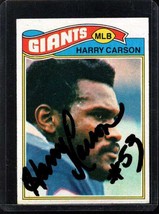 Harry Carson Signed Autographed 1977 Topps Card - New York Giants - $7.95