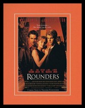 Rounders 1998 Matt Damon Framed 11x14 ORIGINAL Vintage Advertisement - £27.23 GBP