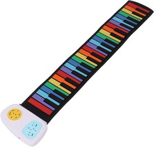 Flexible Rainbow Keys Pianos, 49 Keys, Foldable, Digital, With Built-In Speakers - £43.13 GBP