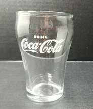 4&quot; Short Coke Glass Drink Coca-Cola Vintage Small Libbey Clear Bell Shape HT - £5.44 GBP