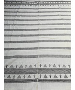 LACHHU | Wool Blanket | Throw | White with Black - $5,469.17 MXN