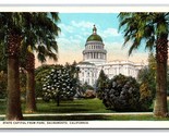 Capitol Dome and Grounds Sacramento California CA UNP WB Postcard V24 - $2.92