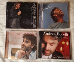Andrea Bocelli Lot of  4 CDs and 1 DVD Under the Desert Sky, Sacred Arias, more - £12.01 GBP