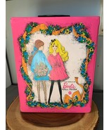 Vintage 1968 Mattel The World Of Barbie Doll Trunk Pink Case with Handle... - $28.49 CAD
