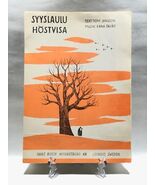 Tove Jansson, music score, the lyrics and the cover illustrated by Tove - $277.20