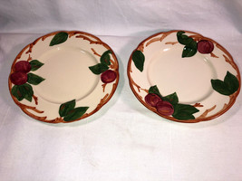 2 Franciscan 8 Inch Red Apple Plates Mint - £24.04 GBP