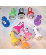 1 BAG DUEL USB CAR CHAGER BULK PACKAGE cell phone accessory cell 10 PC B... - $362.22 MXN