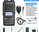 M-13 Pro Walkie Talkie Air Band Long Range Wireless Copy Frequency Type-... - £48.43 GBP