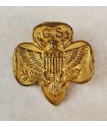 Vintage Goldtone Girl Scout GS Eagle Pinback Small Girl Scouts Pin - €12,72 EUR