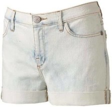 Womens Shorts Denim Rock &amp; Republic Blue Cuffed Jean $48 NEW-size 0 - $16.83