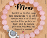 Mothers Day Gifts for Mom from Daughter Son - Natural Stone Mom Bracelet... - £22.31 GBP