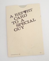 1978 A Report Card to a Special Guy Romantic Love Note Concepts Plus - £15.57 GBP