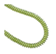 100 Olivine Shimmer Preciosa Czech Bohemian Glass 6mm Disc Rondelle Spacer Beads - £4.00 GBP