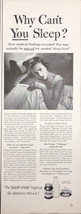 Vintage 1953 Postum Sleep Food Print Ad Art  Why Can&#39;t You Sleep? - £4.08 GBP