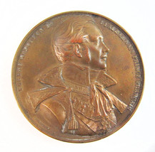Vintage Eugene Napoleon De Beauharnais Prince Francais Bronze Medal Coin - $227.69