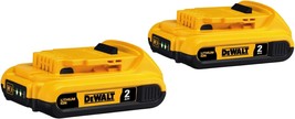 Compact 2.0Ah Double Pack, Dewalt 20V Max Battery (Dcb203-2). - £70.13 GBP