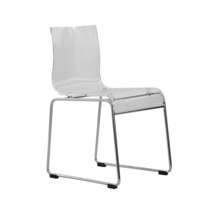 LeisureMod 32.40 in. Lima Modern Acrylic Chair Clear - $3,527.09 MXN