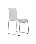 LeisureMod 32.40 in. Lima Modern Acrylic Chair Clear - €160,58 EUR