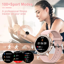 Rosegold Smart Watch for Lady Bluetooth Call 100+Sports Mode Fitness Women - £36.74 GBP