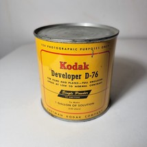 Vintage Kodak Developer D-76 Powder in Can Makes 1 Gallon 14 oz. - £10.34 GBP